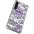 NBA Sacramento Kings Purple Digi Camo Galaxy S23 Plus Clear Case