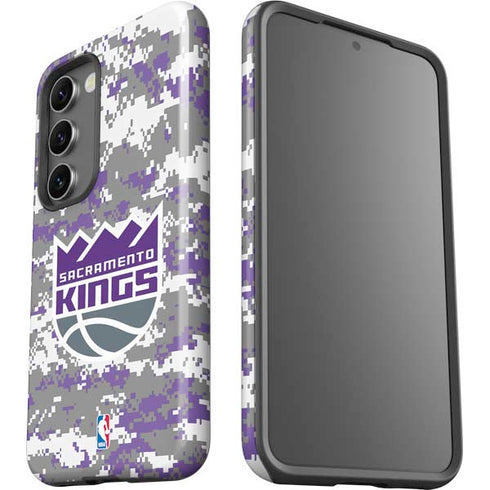 NBA Sacramento Kings Purple Digi Camo Galaxy S23 Pro Case