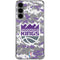 NBA Sacramento Kings Purple Digi Camo Galaxy S24 Plus Clear Case