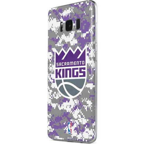 NBA Sacramento Kings Purple Digi Camo Galaxy S8 Plus Skin