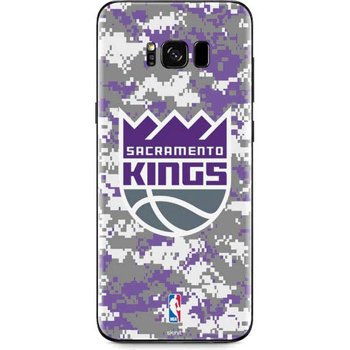 NBA Sacramento Kings Purple Digi Camo Galaxy S8 Skin
