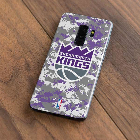 NBA Sacramento Kings Purple Digi Camo Galaxy S9 Plus Skin