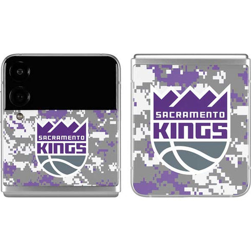 NBA Sacramento Kings Purple Digi Camo Galaxy Z Flip4 5G Skin
