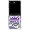 NBA Sacramento Kings Purple Digi Camo Galaxy Z Flip5 5G Clear Case