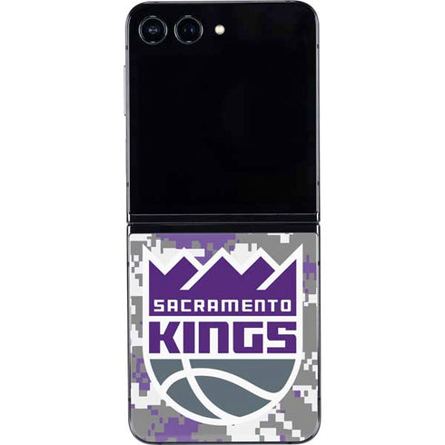 NBA Sacramento Kings Purple Digi Camo Galaxy Z Flip5 5G Skin