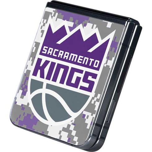 NBA Sacramento Kings Purple Digi Camo Galaxy Z Flip5 5G Skin