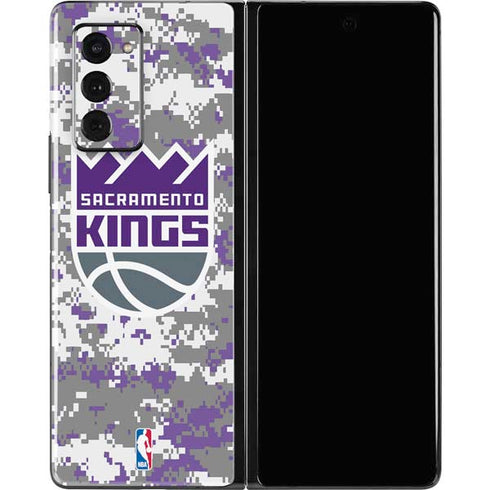 NBA Sacramento Kings Purple Digi Camo Galaxy Z Fold2 5G Skin
