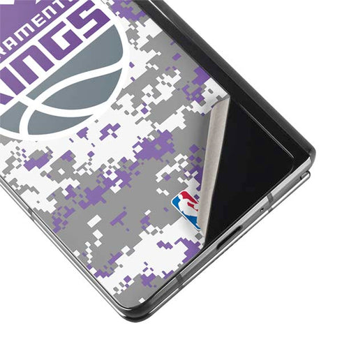 NBA Sacramento Kings Purple Digi Camo Galaxy Z Fold2 5G Skin