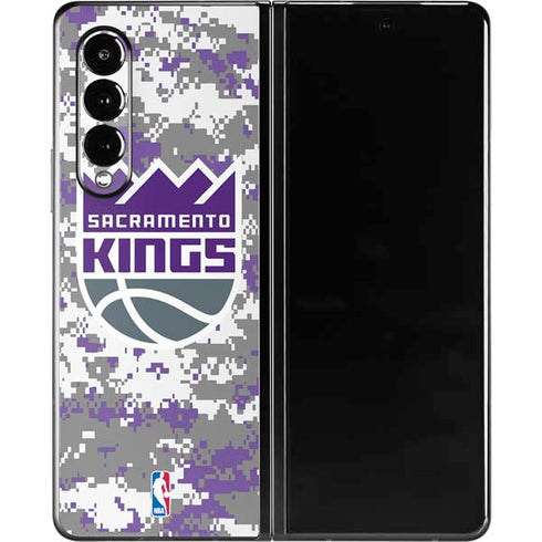 NBA Sacramento Kings Purple Digi Camo Galaxy Z Fold3 5G Skin