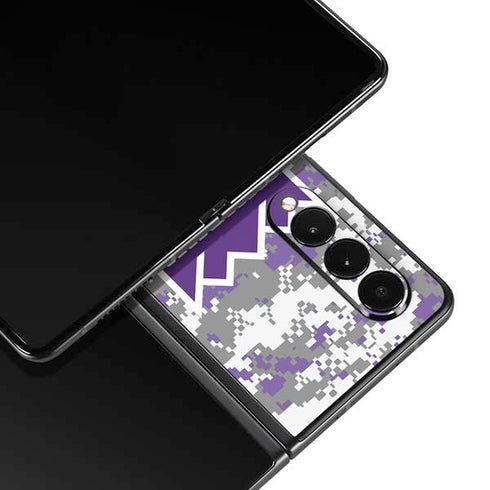 NBA Sacramento Kings Purple Digi Camo Galaxy Z Fold3 5G Skin