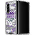 NBA Sacramento Kings Purple Digi Camo Galaxy Z Fold4 5G Clear Case