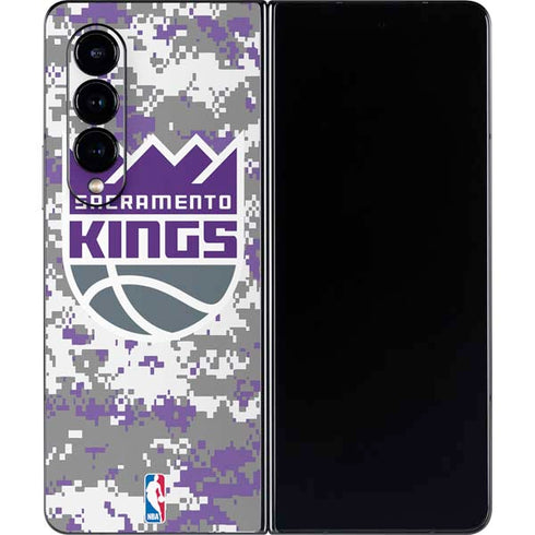 NBA Sacramento Kings Purple Digi Camo Galaxy Z Fold4 5G Skin