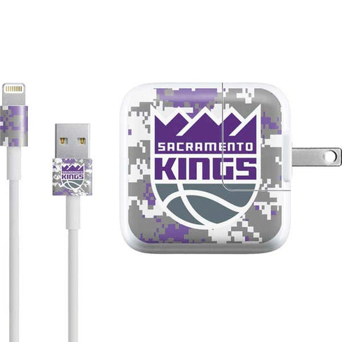 NBA Sacramento Kings Purple Digi Camo iPad Charger (10W USB) Skin