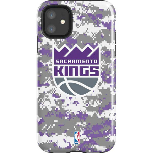 NBA Sacramento Kings Purple Digi Camo iPhone 11 Impact Case