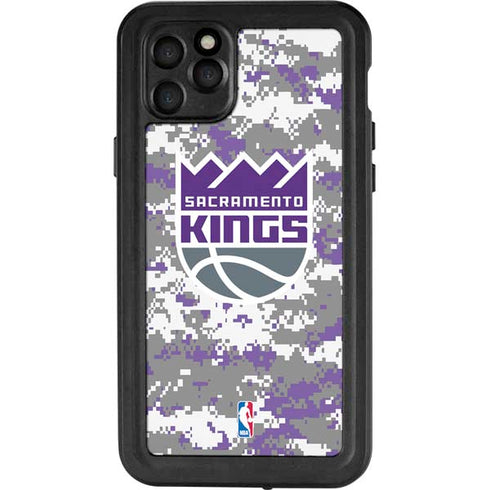 NBA Sacramento Kings Purple Digi Camo iPhone 11 Pro Max Waterproof Case
