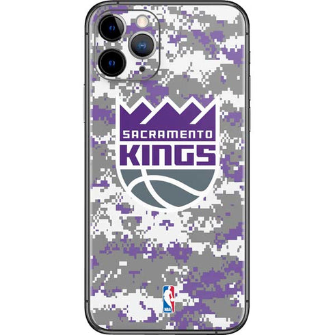 NBA Sacramento Kings Purple Digi Camo iPhone 11 Pro Skin