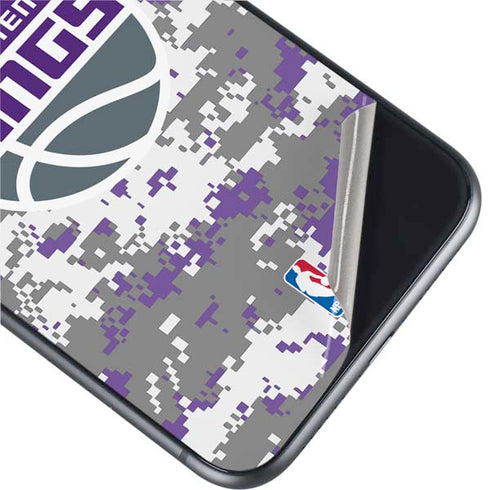 NBA Sacramento Kings Purple Digi Camo iPhone 11 Skin