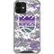 NBA Sacramento Kings Purple Digi Camo iPhone 12 Mini Clear Case
