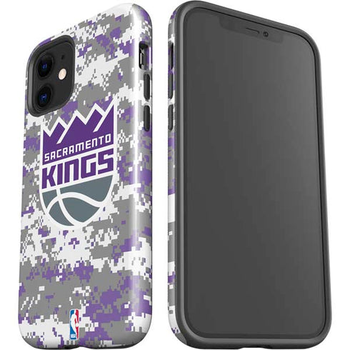 NBA Sacramento Kings Purple Digi Camo iPhone 12 Mini Impact Case
