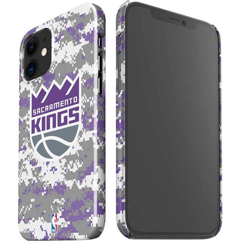 NBA Sacramento Kings Purple Digi Camo iPhone 12 Mini Lite Case