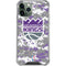 NBA Sacramento Kings Purple Digi Camo iPhone 12 Pro Clear Case
