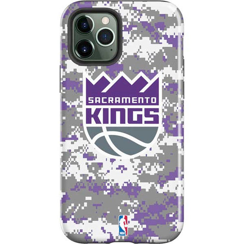 NBA Sacramento Kings Purple Digi Camo iPhone 12 Pro Impact Case