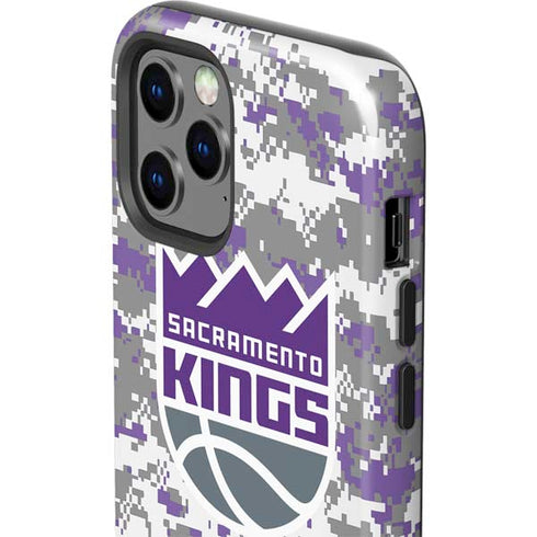 NBA Sacramento Kings Purple Digi Camo iPhone 12 Pro Impact Case