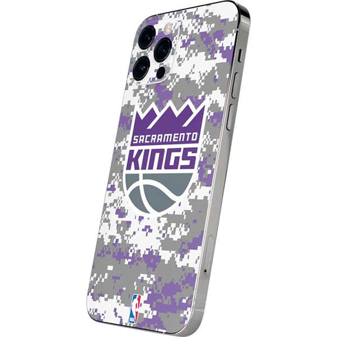 NBA Sacramento Kings Purple Digi Camo iPhone 12 Pro Max Skin