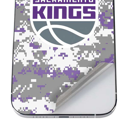NBA Sacramento Kings Purple Digi Camo iPhone 12 Pro Max Skin