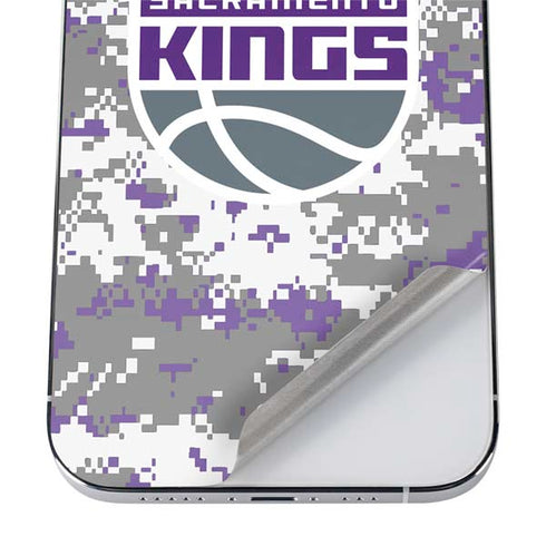 NBA Sacramento Kings Purple Digi Camo iPhone 12 Pro Skin