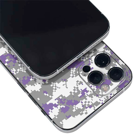 NBA Sacramento Kings Purple Digi Camo iPhone 12 Pro Skin