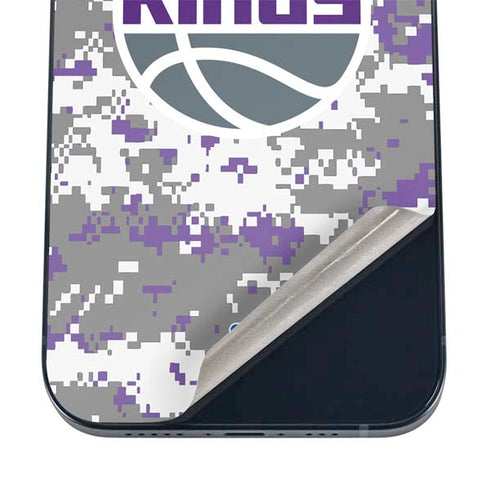 NBA Sacramento Kings Purple Digi Camo iPhone 12 Skin