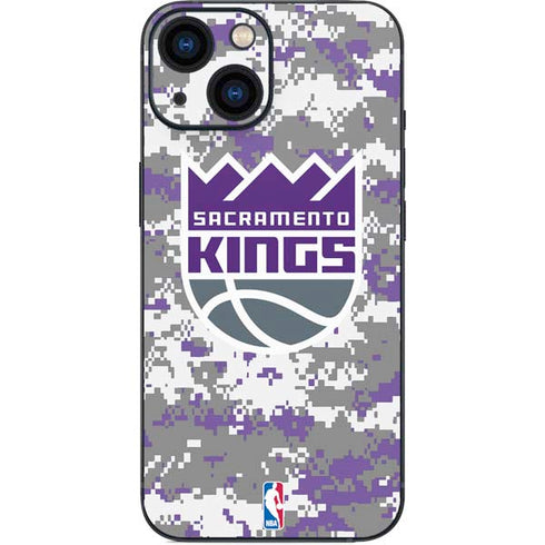 NBA Sacramento Kings Purple Digi Camo iPhone 13 Mini Skin