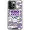 NBA Sacramento Kings Purple Digi Camo iPhone 13 Pro Clear Case