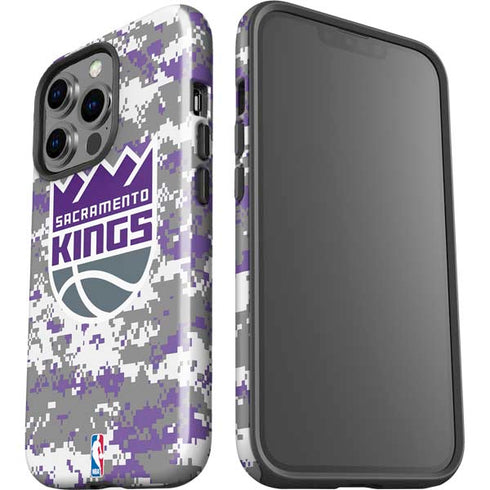 NBA Sacramento Kings Purple Digi Camo iPhone 13 Pro Impact Case