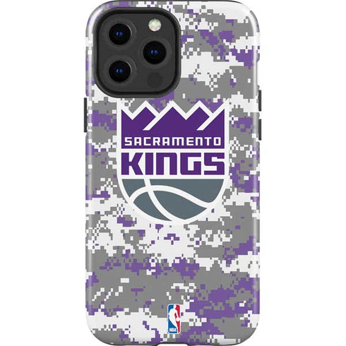 NBA Sacramento Kings Purple Digi Camo iPhone 13 Pro Max Impact Case