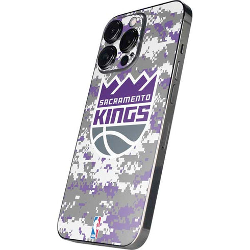 NBA Sacramento Kings Purple Digi Camo iPhone 13 Pro Max Skin
