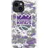 NBA Sacramento Kings Purple Digi Camo iPhone 15 Plus Impact Case