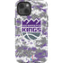 NBA Sacramento Kings Purple Digi Camo iPhone 15 Impact Case