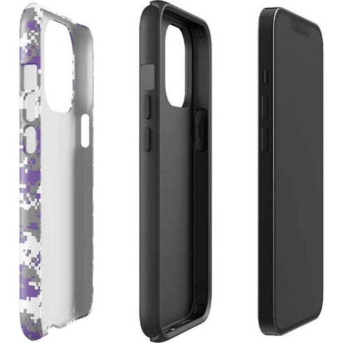 NBA Sacramento Kings Purple Digi Camo iPhone 15 Pro Impact Case