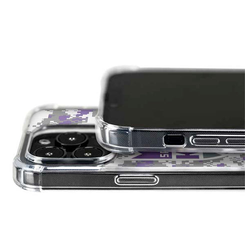 NBA Sacramento Kings Purple Digi Camo iPhone 15 Pro MagSafe Case