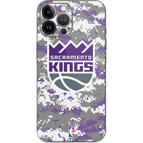 NBA Sacramento Kings Purple Digi Camo iPhone 14 Pro Max Skin