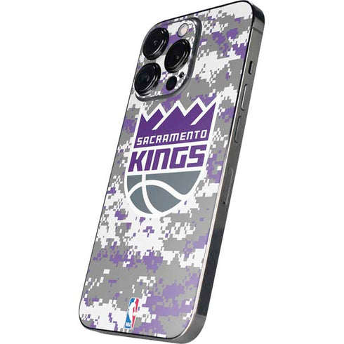 NBA Sacramento Kings Purple Digi Camo iPhone 14 Pro Max Skin