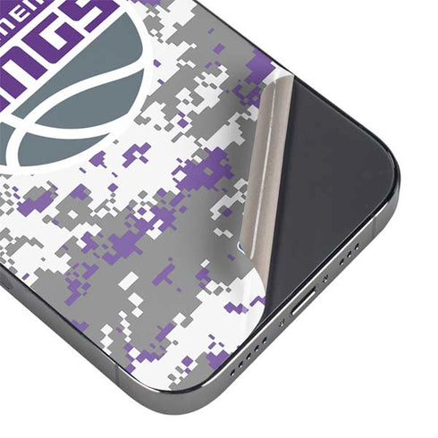 NBA Sacramento Kings Purple Digi Camo iPhone 14 Pro Max Skin