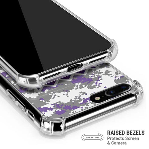 NBA Sacramento Kings Purple Digi Camo iPhone 7/8 Plus Clear Case