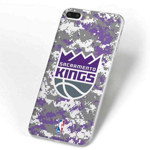 NBA Sacramento Kings Purple Digi Camo iPhone 7 Plus Skin