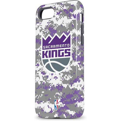 NBA Sacramento Kings Purple Digi Camo iPhone 7 Pro Case