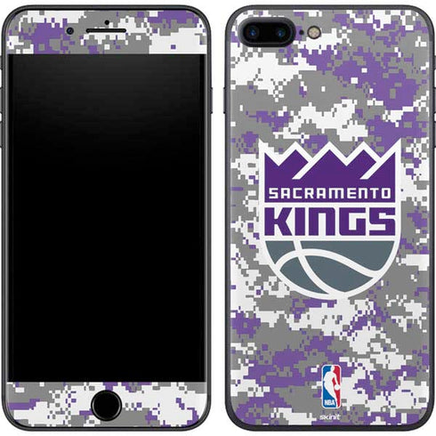 NBA Sacramento Kings Purple Digi Camo iPhone 8 Plus Skin