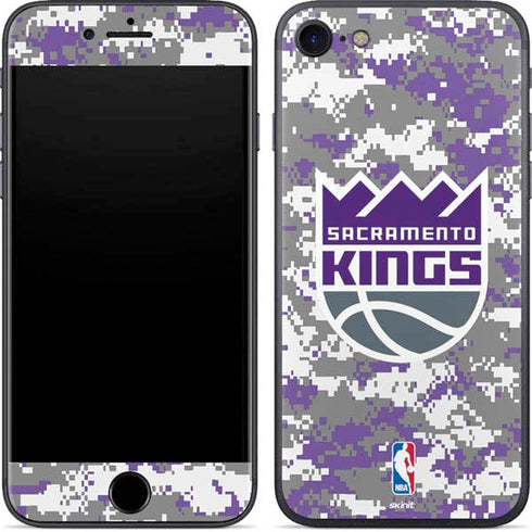 NBA Sacramento Kings Purple Digi Camo iPhone 8 Skin