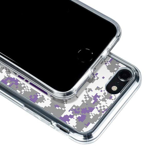 NBA Sacramento Kings Purple Digi Camo iPhone SE (2nd & 3rd Gen) Clear Case